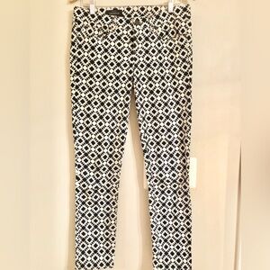 J crew Toothpick Aztec Printed Pants Size 29T NWOT